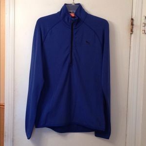 Puma Sportlifestyle blue 1/2 zip performance top